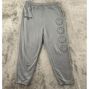 Desert Dreamer Smiley Jogger Pant Summer Camp 1972 L Gray Elastic Waist Pockets‎
